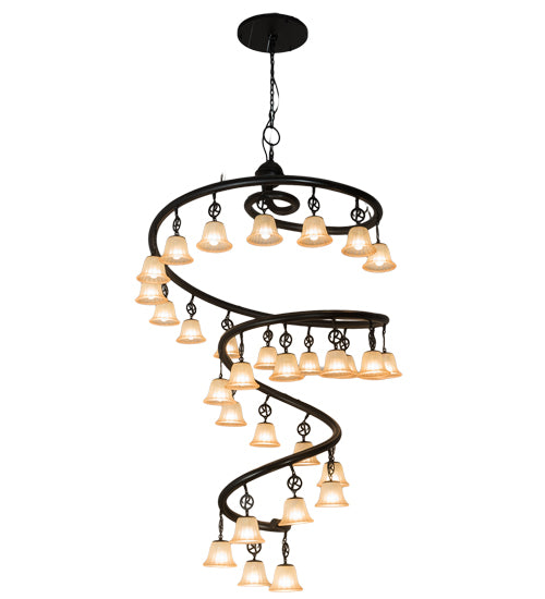 60" Wide Zikloi 30 Lt Chandelier