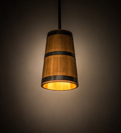 17" Wide Whiskey Barrel Pendant