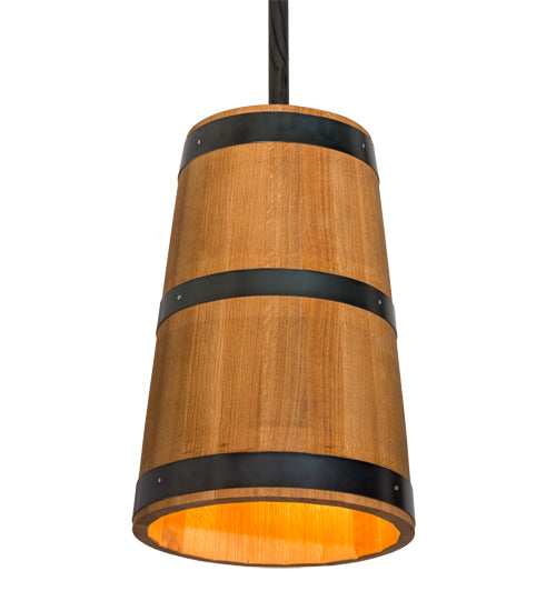 17" Wide Whiskey Barrel Pendant