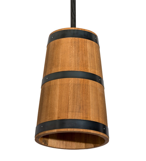 17" Wide Whiskey Barrel Pendant