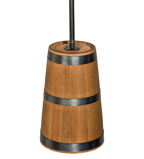 17" Wide Whiskey Barrel Pendant