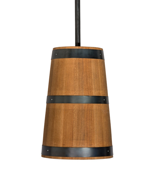 17" Wide Whiskey Barrel Pendant