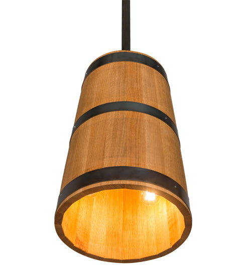 17" Wide Whiskey Barrel Pendant