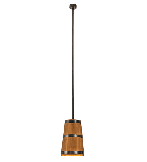 17" Wide Whiskey Barrel Pendant