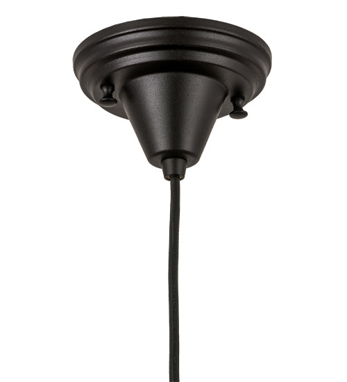 10"W Metro Fusion Noir Swirl Mini Pendant