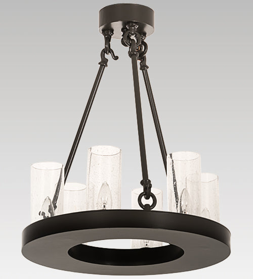 18" Wide Loxley 6 Light Chandelier