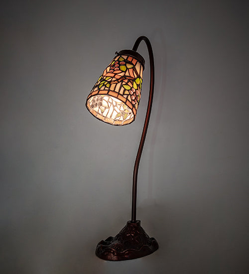 18" High Jeweled Grape Gooseneck Accent Lamp