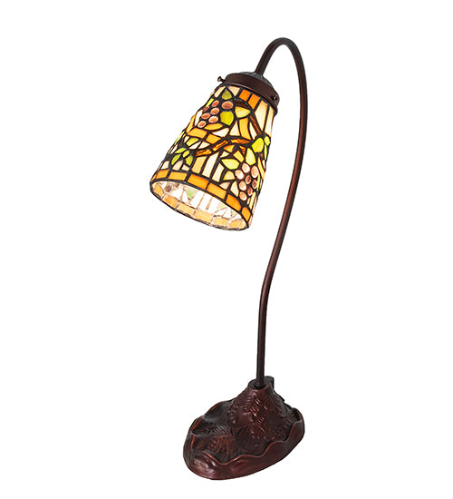 18" High Jeweled Grape Gooseneck Accent Lamp