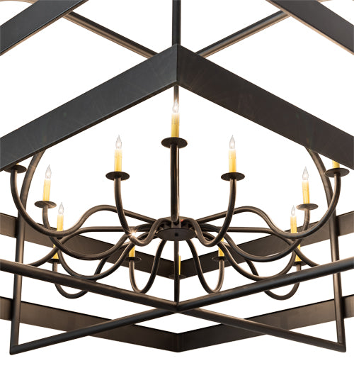 84" Square Aldari 16 Light Chandelier