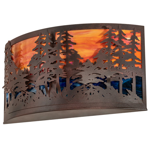 24"W Tall Pines Wall Sconce