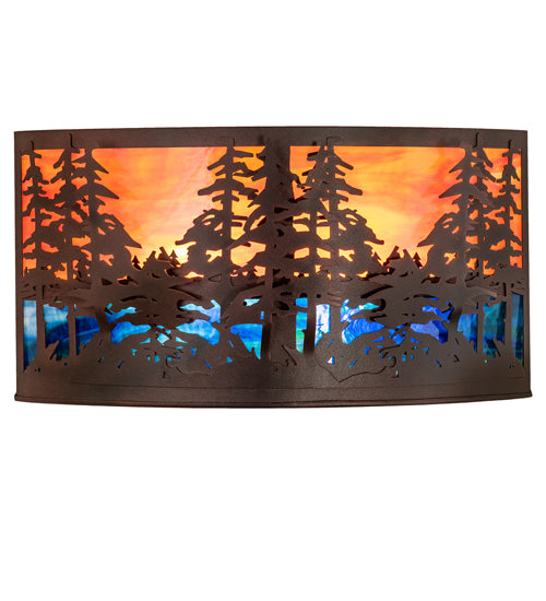 24"W Tall Pines Wall Sconce