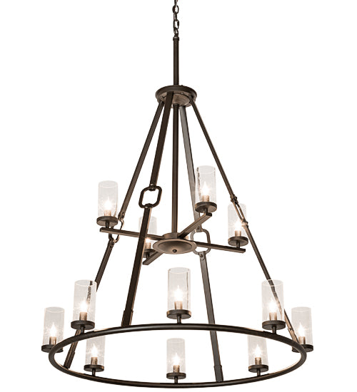 38"W Loxley Hugo 12 Lt Chandelier