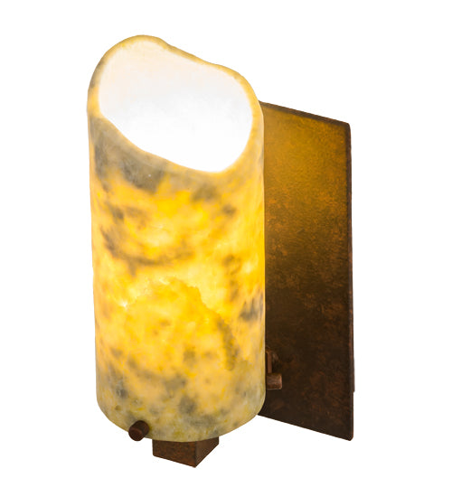 4.5" Wide Cilindro Jadestone Wall Sconce