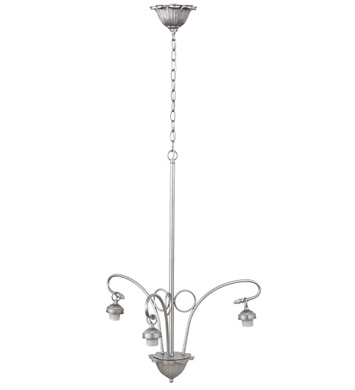 24"W Victorian 3 Lt Chandelier Hardware