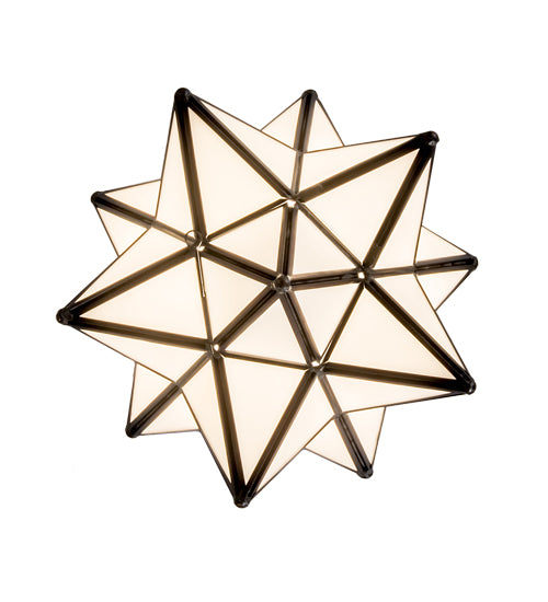 10"W Moravian Star Flushmount