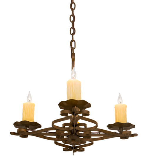 28" Long Elianna 4 Light Oblong Chandelier