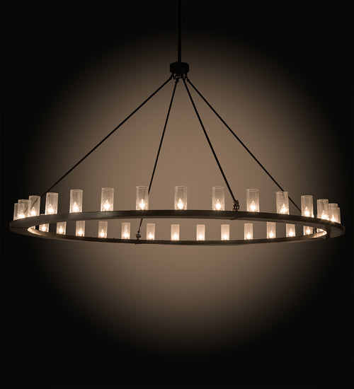 96" Wide Loxley 32 Lt Chandelier