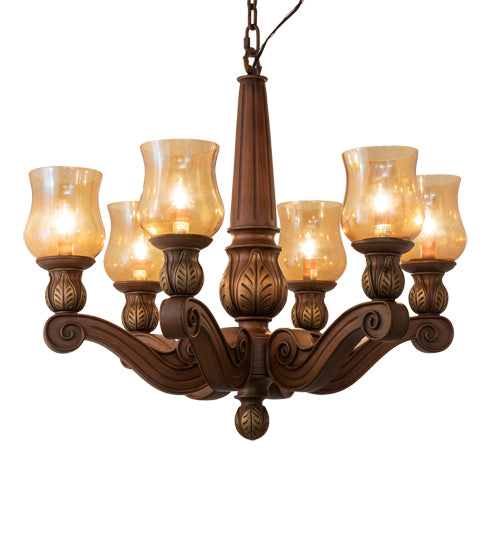 30" Wide Kendall 6 Light Chandelier