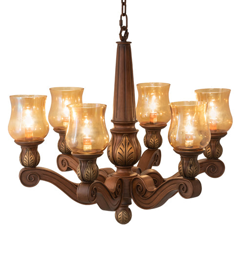 30" Wide Kendall 6 Light Chandelier