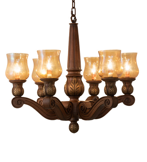 30" Wide Kendall 6 Light Chandelier