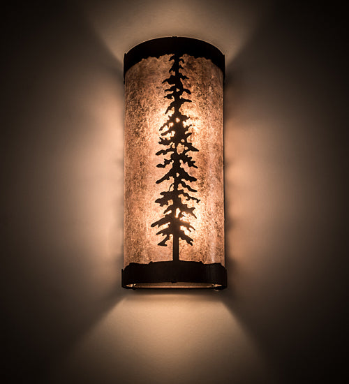 5" Wide Tall Pines Wall Sconce