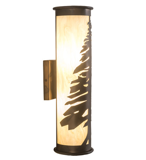 5" Wide Pine Tree Wall Sconce