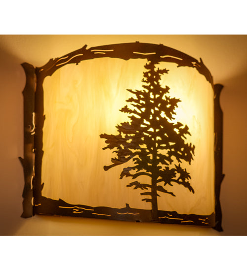 12" Wide Tamarack Wall Sconce