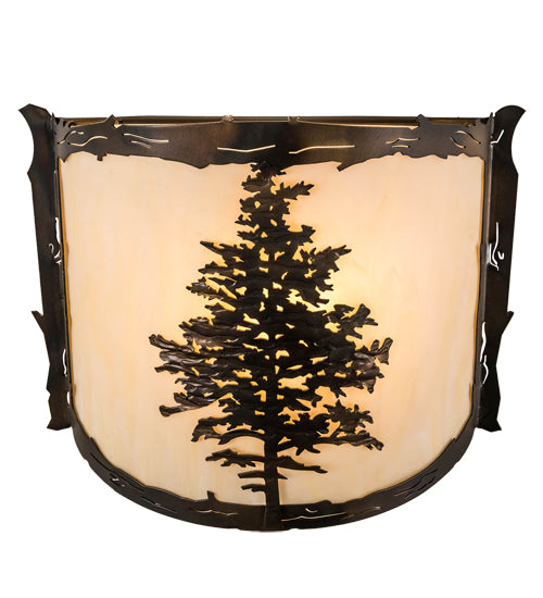 12" Wide Tamarack Wall Sconce