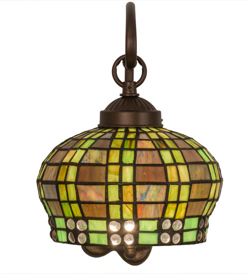 7"W Jeweled Basket Wall Sconce