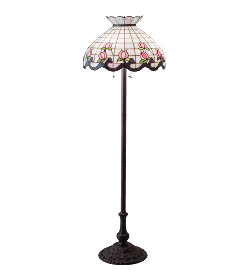 62" High Roseborder Floor Lamp