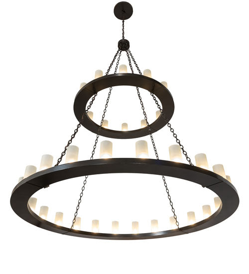 72" Wide Loxley 36 Light Two Tier Chandelier