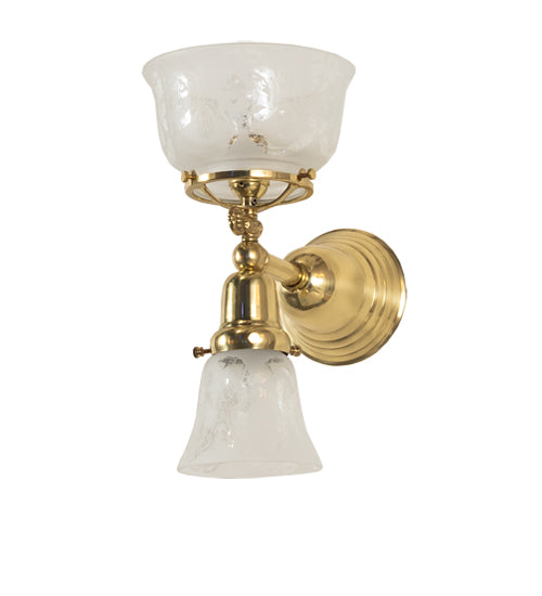 7.5" Wide Revival Gas & Electric 2 Light Wall Sconce