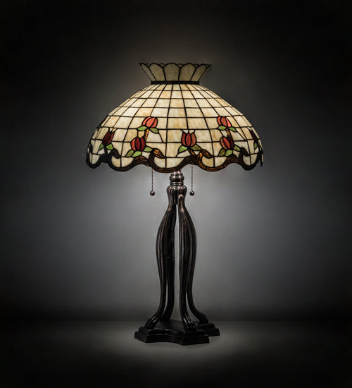 31.5"H Roseborder Table Lamp