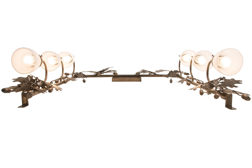 36"W X 42"H Oak Leaf & Acorn 6 Lt Vanity Light