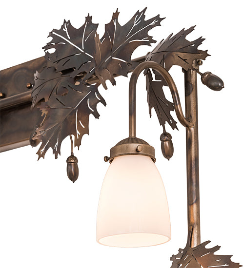 36"W X 42"H Oak Leaf & Acorn 6 Lt Vanity Light