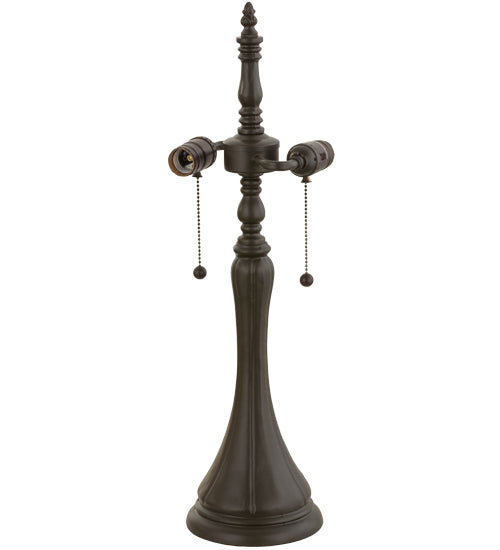 23"H Fluted 2 Lt Table Base