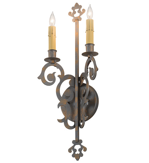 8"W Aneila 2 Lt Wall Sconce