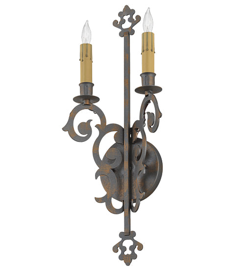 8"W Aneila 2 Lt Wall Sconce