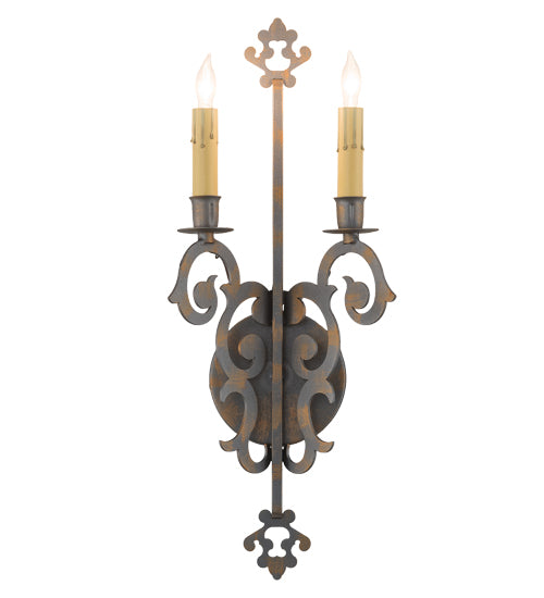 8"W Aneila 2 Lt Wall Sconce