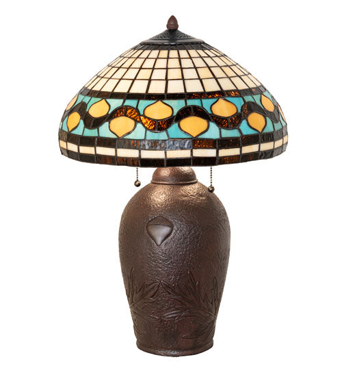 23" High Tiffany Acorn Table Lamp