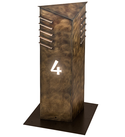 36" High Aploks Personalized 4 Bollard