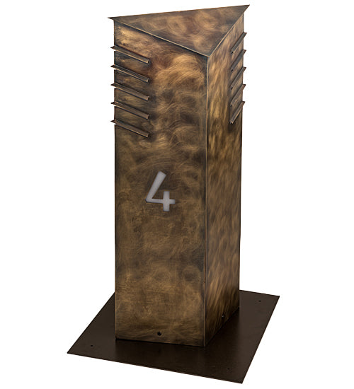 36" High Aploks Personalized 4 Bollard