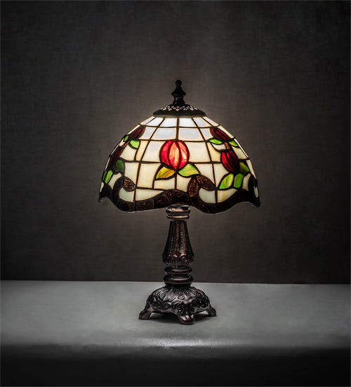 12" High Roseborder Mini Lamp