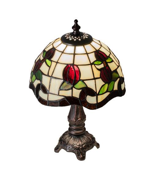 12" High Roseborder Mini Lamp