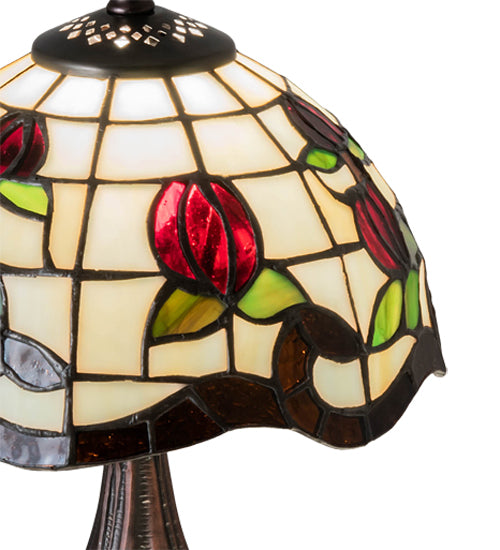 12" High Roseborder Mini Lamp