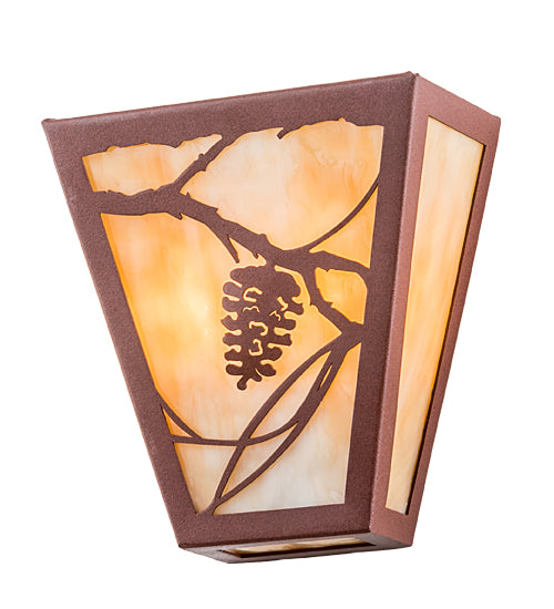 7" Wide Whispering Pines Wall Sconce