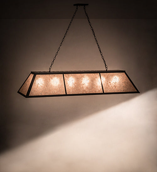 70"L Tri-Panel Oblong Pendant