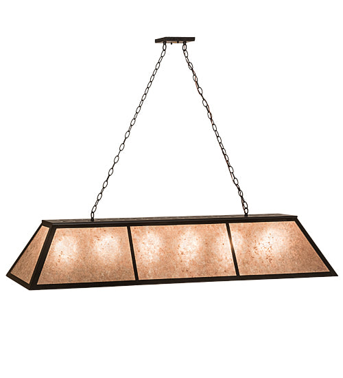 70"L Tri-Panel Oblong Pendant