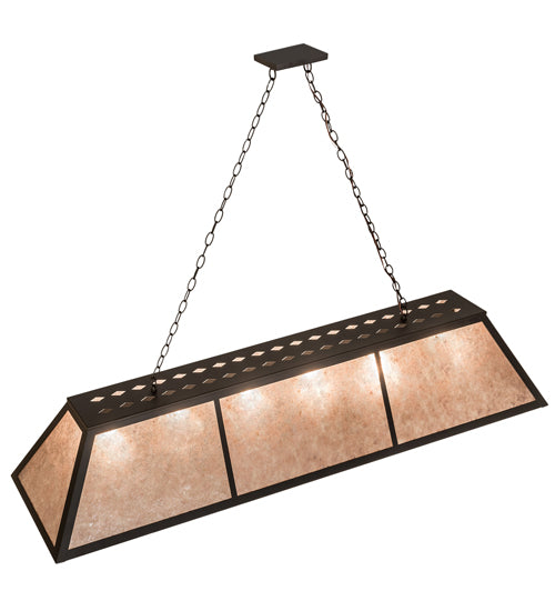 70"L Tri-Panel Oblong Pendant