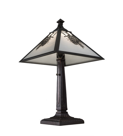 22"H Winter Pine Table Lamp